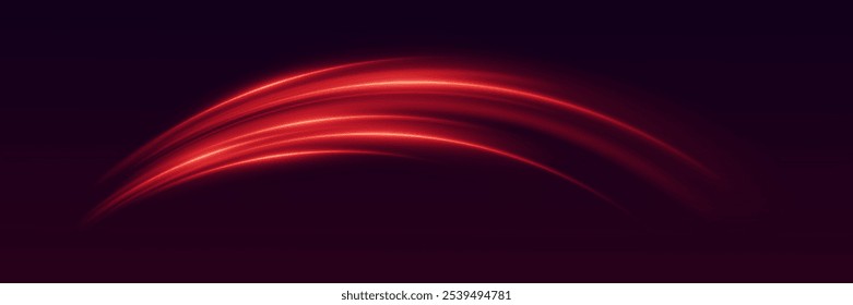 Movimento dinâmico mágico de linhas e luz.