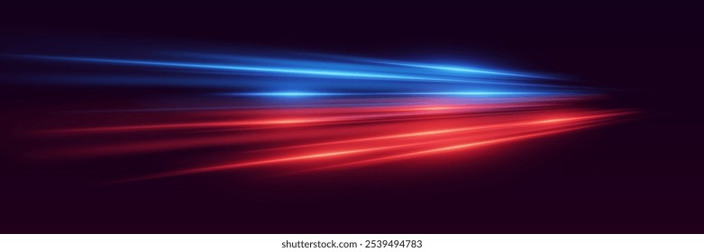 Magical dynamic movement of lines and light.