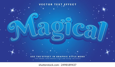 Magical editable text effect Template