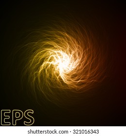 magical energy vortex. energy veins from center to outside. orange colored version.