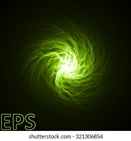 magical energy vortex. energy veins from center to outside. lime colored version.