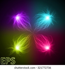magical energy vortex. energy veins from outside to center.
