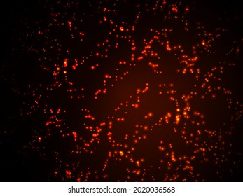 magical fairy golden dust particles abstract particles and glitter color background vector