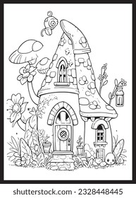 Magical Fairy Houses Coloring page