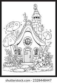 Magical Fairy Houses Coloring page