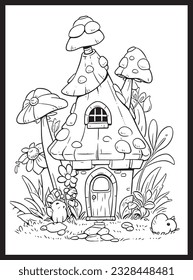 Magical Fairy Houses Coloring page