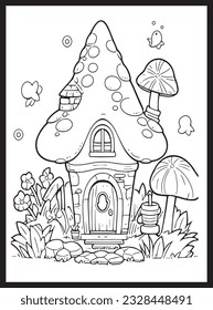 Magical Fairy Houses Coloring page