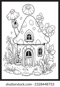 Magical Fairy Houses Coloring page