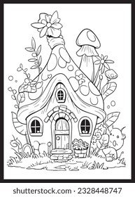 Magical Fairy Houses Coloring page