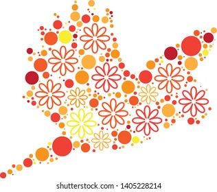 
Magical floral circle animals in red, orange and yellow colors is perfect for your party invites, crafts, nursery illustration, fashion, t-shirts, web, stationary, card making projects, design ,