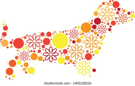 
Magical floral circle animals in red, orange and yellow colors is perfect for your party invites, crafts, nursery illustration, fashion, t-shirts, web, stationary, card making projects, design ,