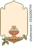  A magical floral pot with frame