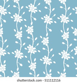 Magical floral seamless pattern.