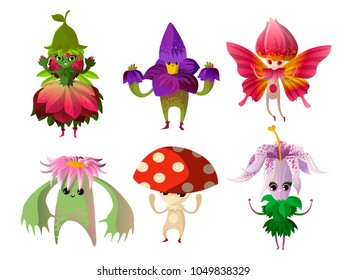 magical flower nature creatures