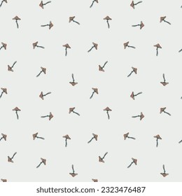 Magical fly agaric wallpaper. Fairytail mushrooms Seamless pattern. For fabric design, textile print, wrapping paper, cover. Vector illustration
