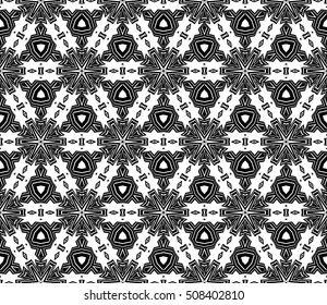 magical geometric pattern of abstract lines and shapes. Seamless vector illustration. for design seamless textures, wallpaper, scrapbooking, factory production