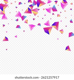 Magical Glass Vector Transparent Background. Unicorn Minimalist Shards Cover. Holographic Modern Shapes Catalog. Bright Geometric Flow Magazine.