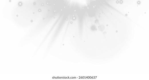 magical glowing light effect featuring bright sparkles, shining flares, and fantasy bursts. Perfect for party designs, space visuals, abstract decorations, and transparent overlays. Vector