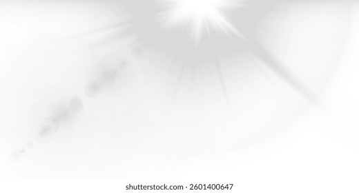 magical glowing light effect featuring bright sparkles, shining flares, and fantasy bursts. Perfect for party designs, space visuals, abstract decorations, and transparent overlays. Vector