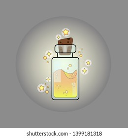 magical gold star dust bottle