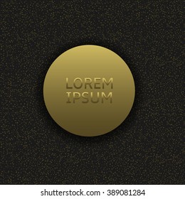 Magical golden abstract background with place for your text