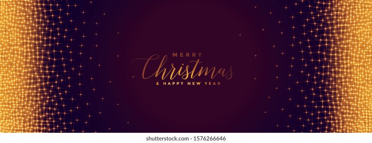 magical golden sparkles for merry christmas festival