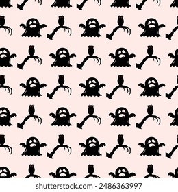 Magical Hands Seamless Vector Pattern Design