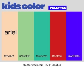 Harmonia mágica Ariel projetado para crianças apresentando paleta balanceada suave inspirando imaginação criatividade divertida aprendizagem todos os dias