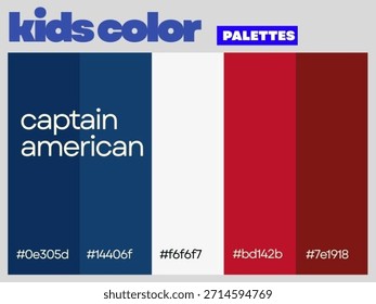 Armonía mágica Captain American diseñada para niños que muestran una paleta equilibrada encantadora que inspira imaginación creatividad divertido aprendizaje diario