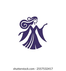 Magical lady logo for sale.