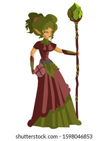 magical lady sorceress elf wizard 