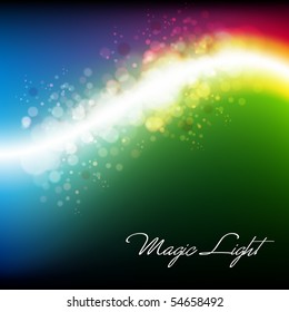 Magical Lights - Abstract Colorful Vector Background Design