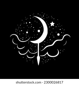 Magical - Minimalist and Flat Logo - Vector illustration