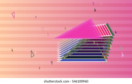 magical model among triangles, faction at narrow adornment