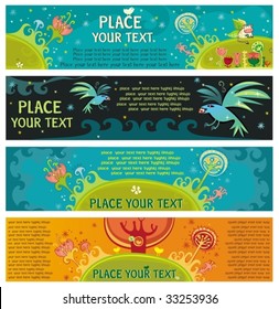 Magical nature banners. To see similar, please VISIT MY PORTFOLIO

