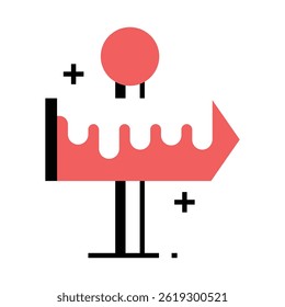 Ilustração do Polo Norte Mágico ideal para mapas de férias, marca de evento de Natal e projetos criativos com tema de inverno.