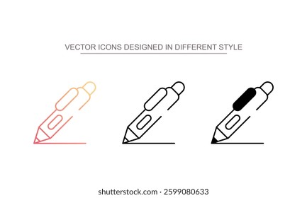 Magical Pen icon design with white background stock illustration
