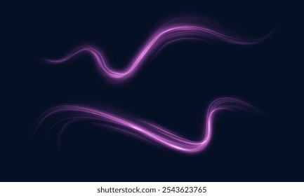 Magical purple shimmer effect for web design and fabulous layout and interface. Bright Twirl. Vector	
