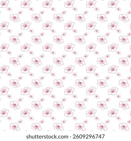 Magical Spring Garden Seamless Vector Pattern Design