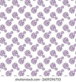 Magical Spring Garden Seamless Vector Pattern Design