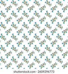Magical Spring Garden Seamless Vector Pattern Design