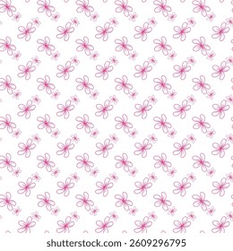 Magical Spring Garden Seamless Vector Pattern Design