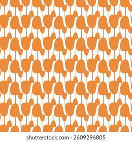 Magical Spring Garden Seamless Vector Pattern Design