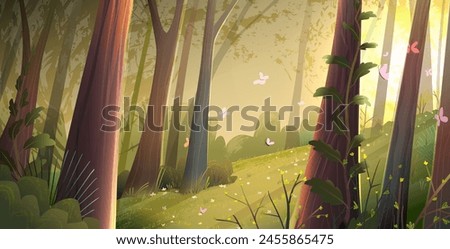 Similar – Image, Stock Photo fairytale forest Forest