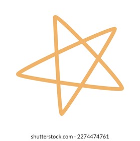 Magical symbol for magic rituals flat icon. Vector illustration