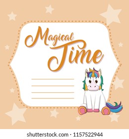 Magical time cute card