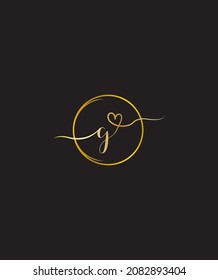 Una mágica con un toque de elegancia letra manuscrita tipo G logotipo vectorial plantilla