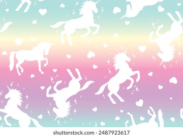 Magische Einhorn niedliche Muster Design-Mädchen