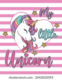 magical unicorn cutel elements for girl