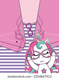 magical unicorn graphic tees for girl